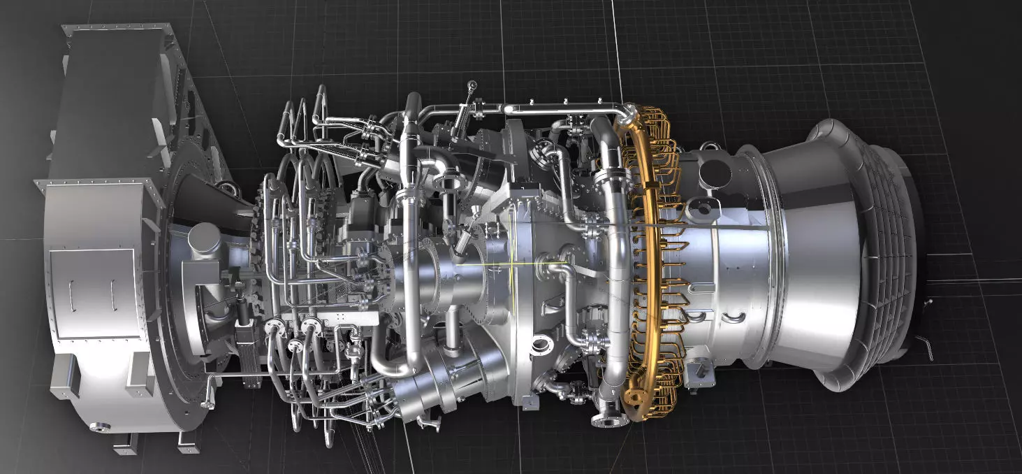 Gas turbine engine 3D model_0