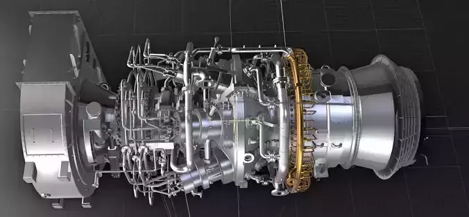 Gas turbine engine 3D model