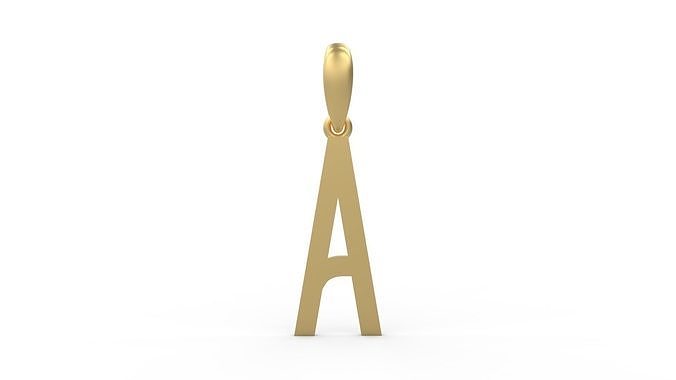Initial Letters Pendant BOYSAND A 3D print model