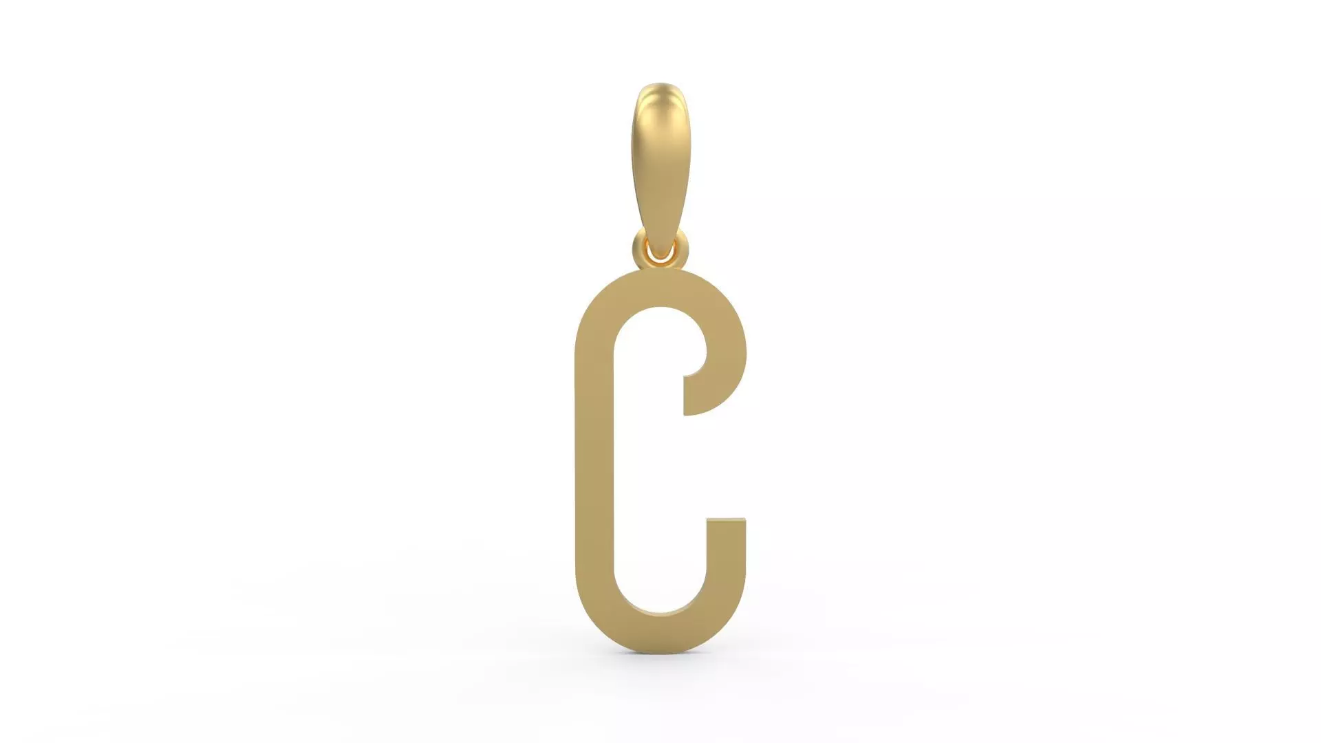 Initial Letters Pendant BOYSAND C 3D print model_0