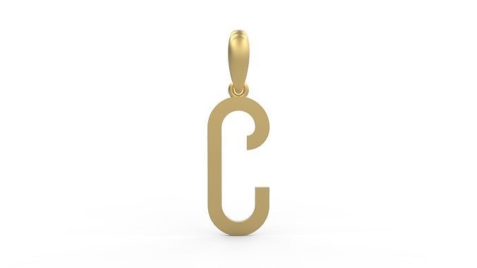 Initial Letters Pendant BOYSAND C 3D print model