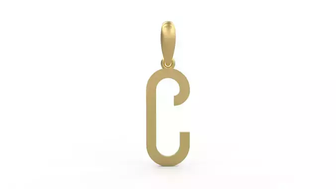 Initial Letters Pendant BOYSAND C