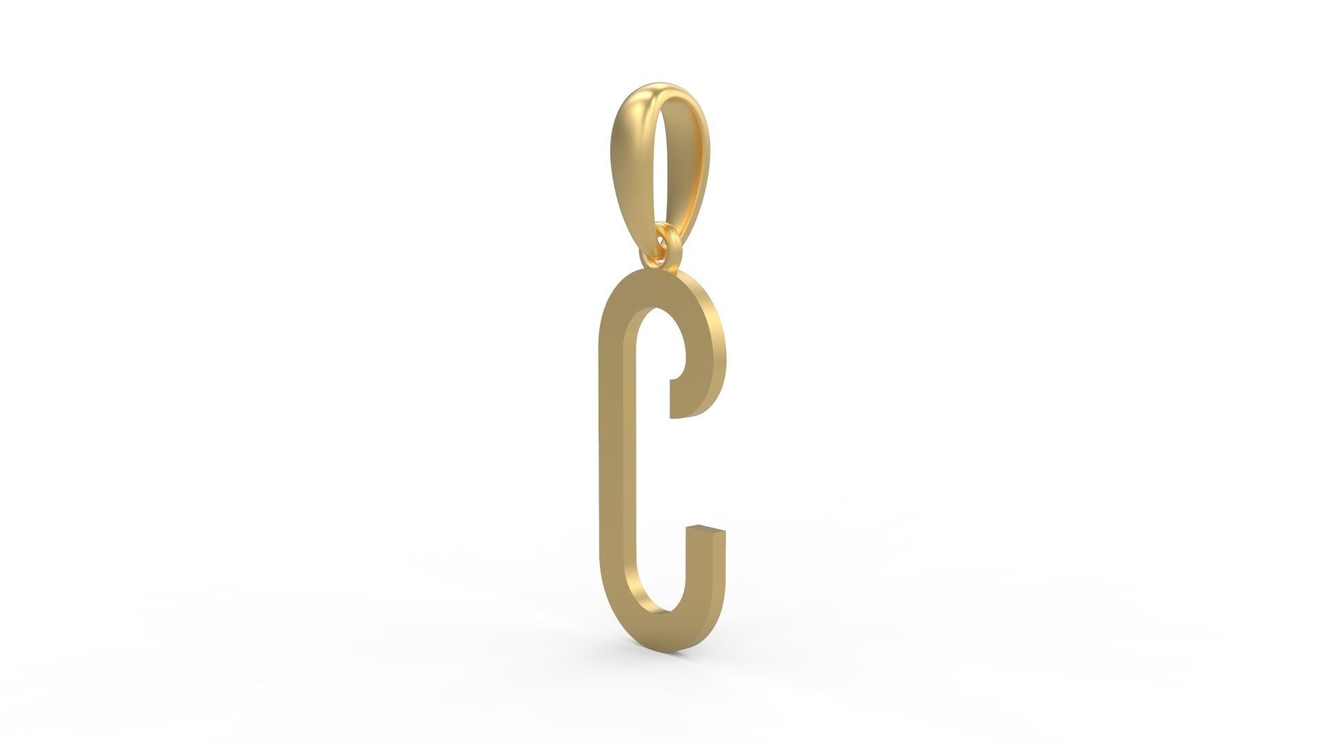 Initial Letters Pendant BOYSAND C 3D print model_1