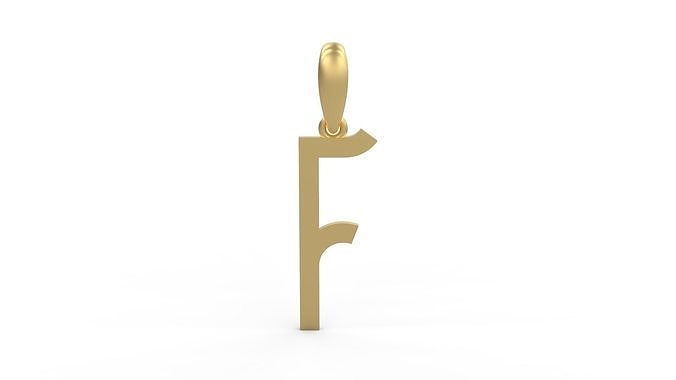 Initial Letters Pendant BOYSAND F 3D print model