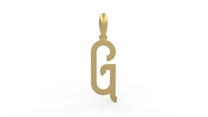 Initial Letters Pendant BOYSAND G 3D print model