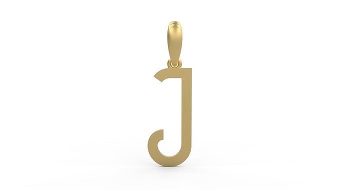 Initial Letters Pendant BOYSAND J 3D print model
