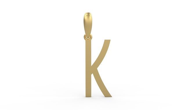 Initial Letters Pendant BOYSAND K 3D print model