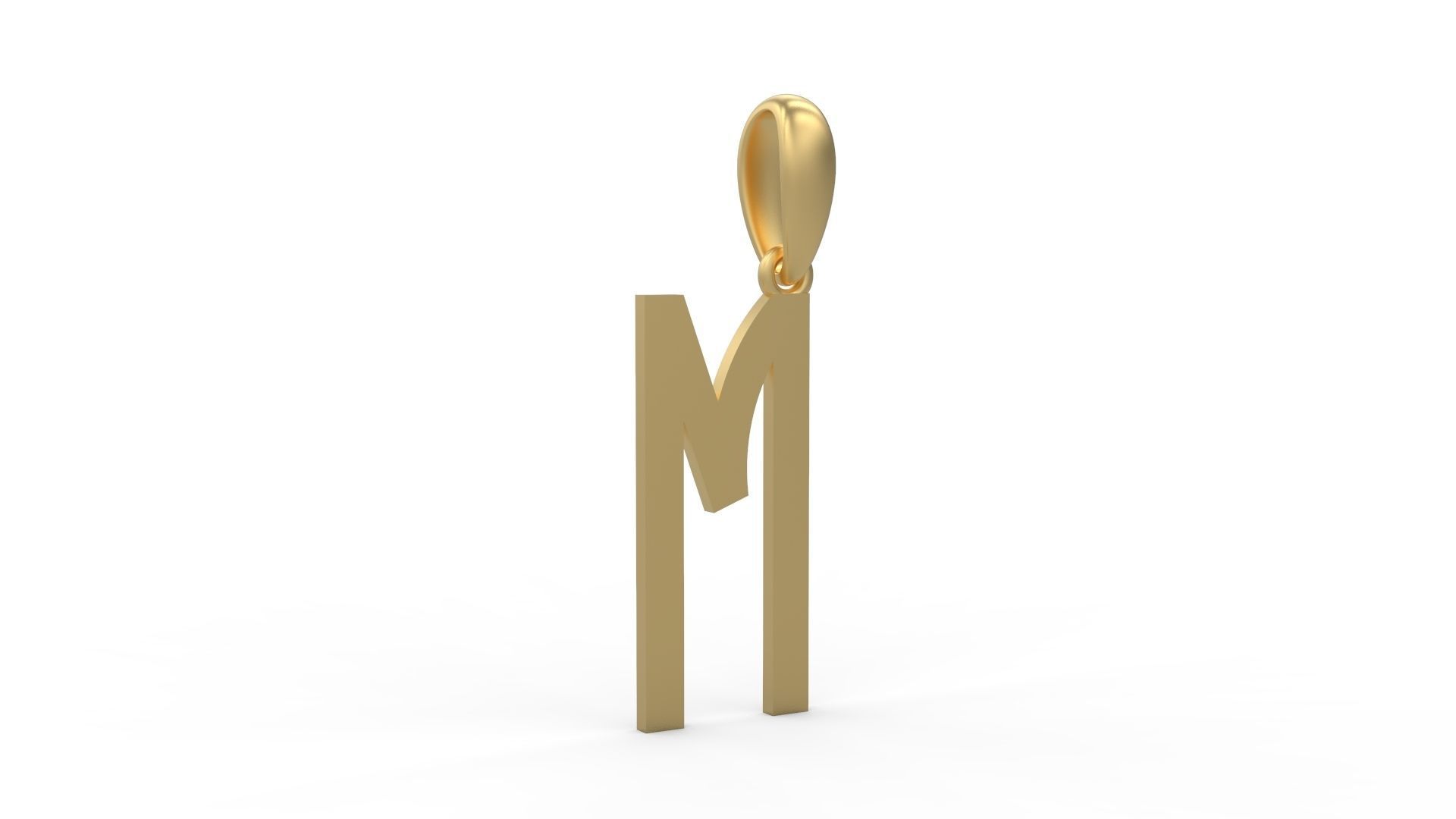 Initial Letters Pendant BOYSAND M 3D print model_3