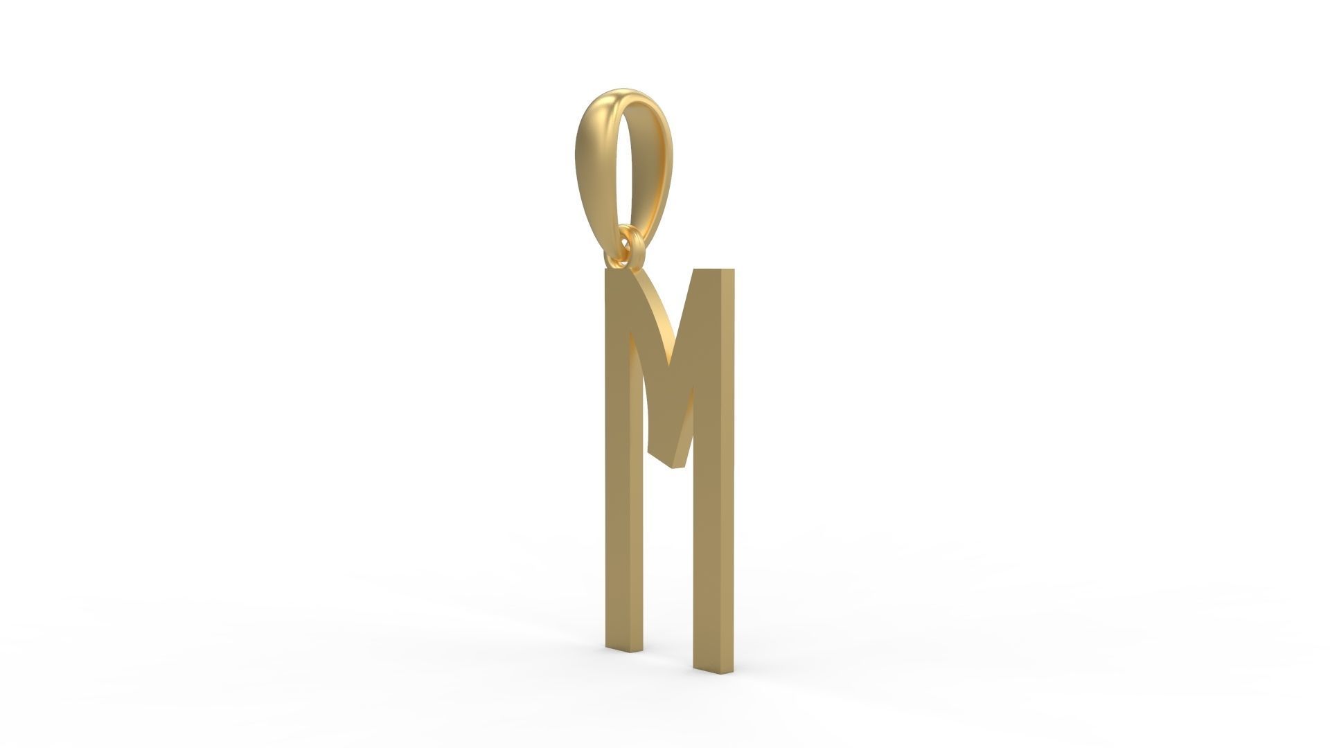 Initial Letters Pendant BOYSAND M 3D print model_1