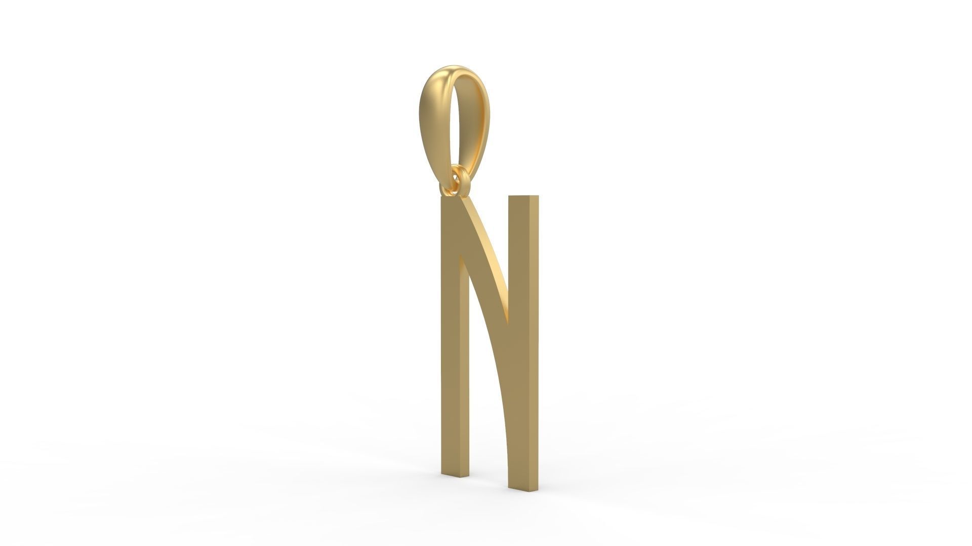 Initial Letters Pendant BOYSAND N 3D print model_1