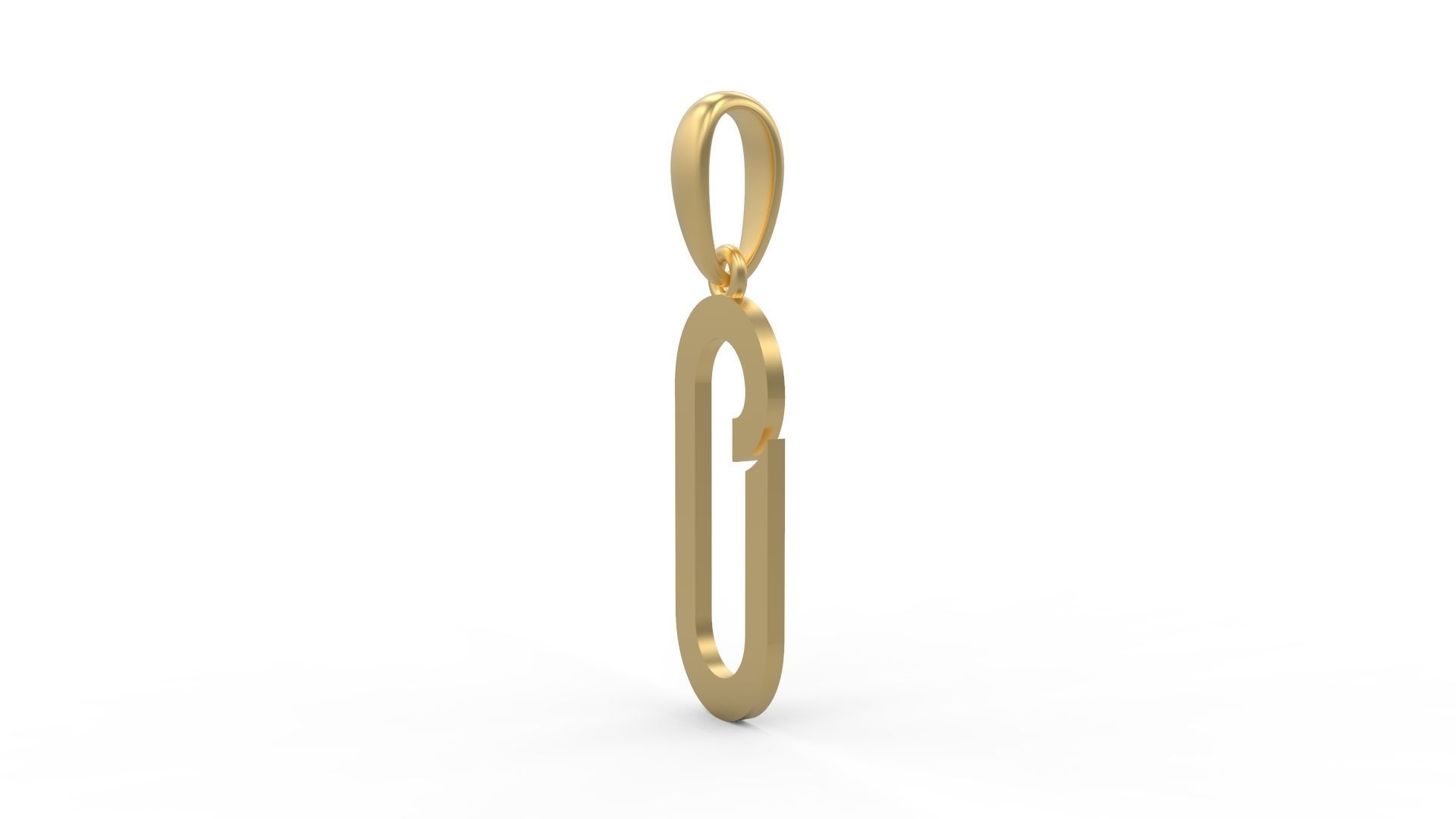 Initial Letters Pendant BOYSAND O 3D print model_1