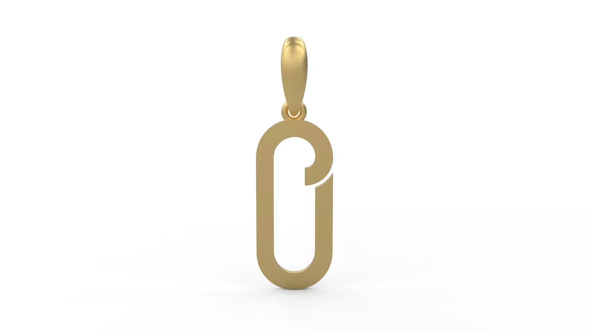 Initial Letters Pendant BOYSAND O 3D print model_0