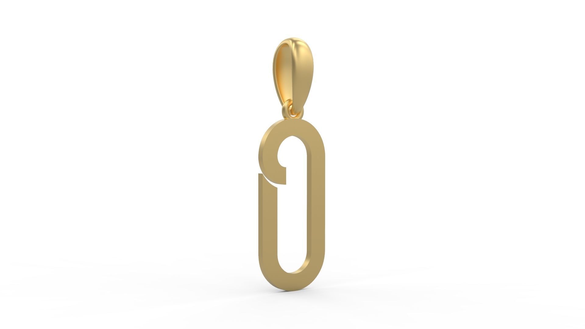 Initial Letters Pendant BOYSAND O 3D print model_3