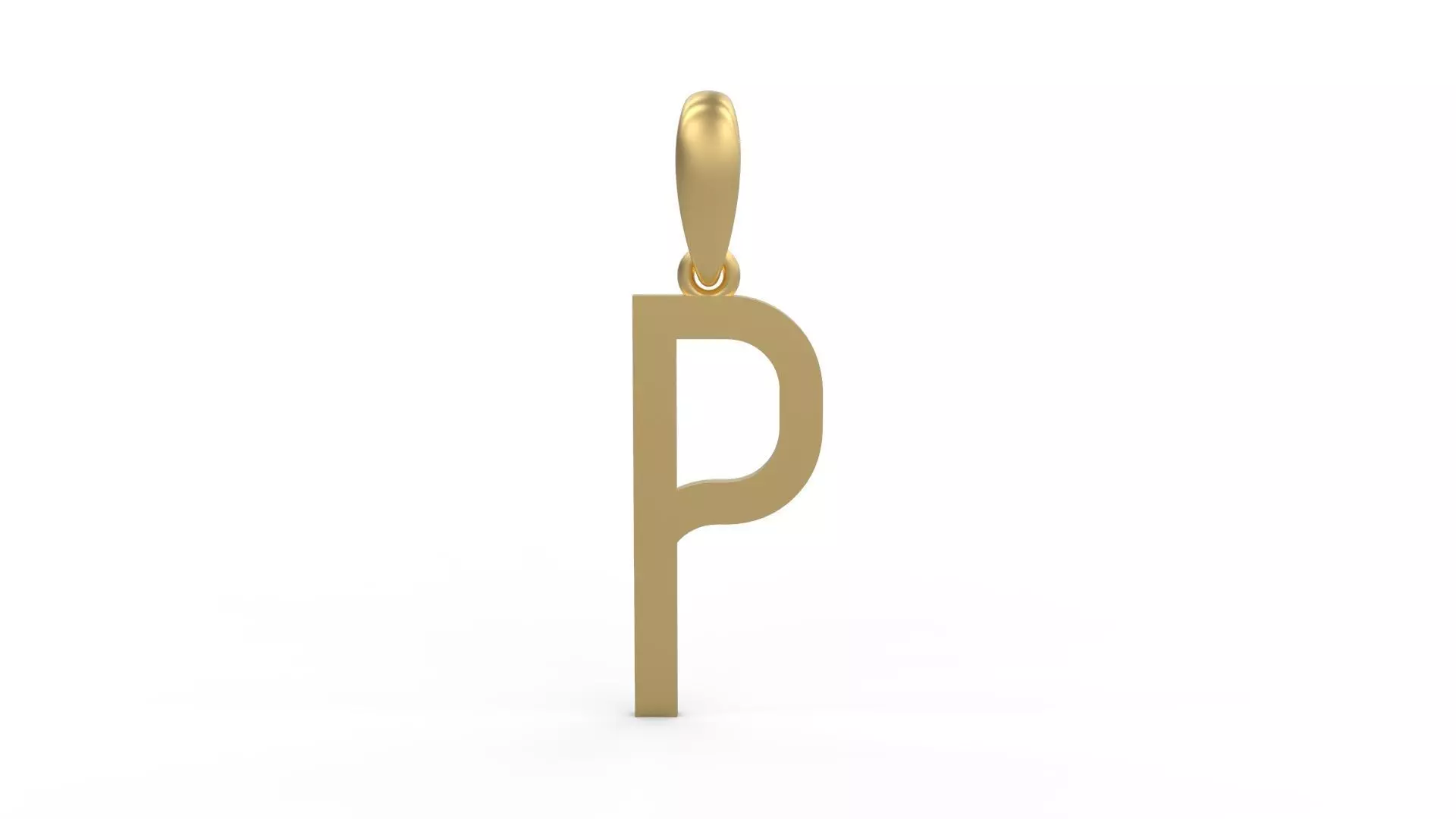 Initial Letters Pendant BOYSAND P 3D print model_0