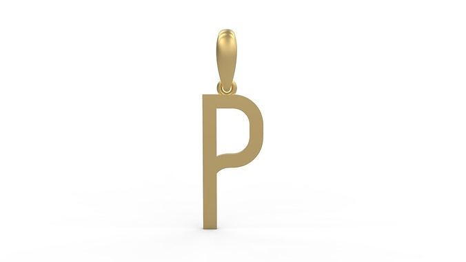 Initial Letters Pendant BOYSAND P 3D print model