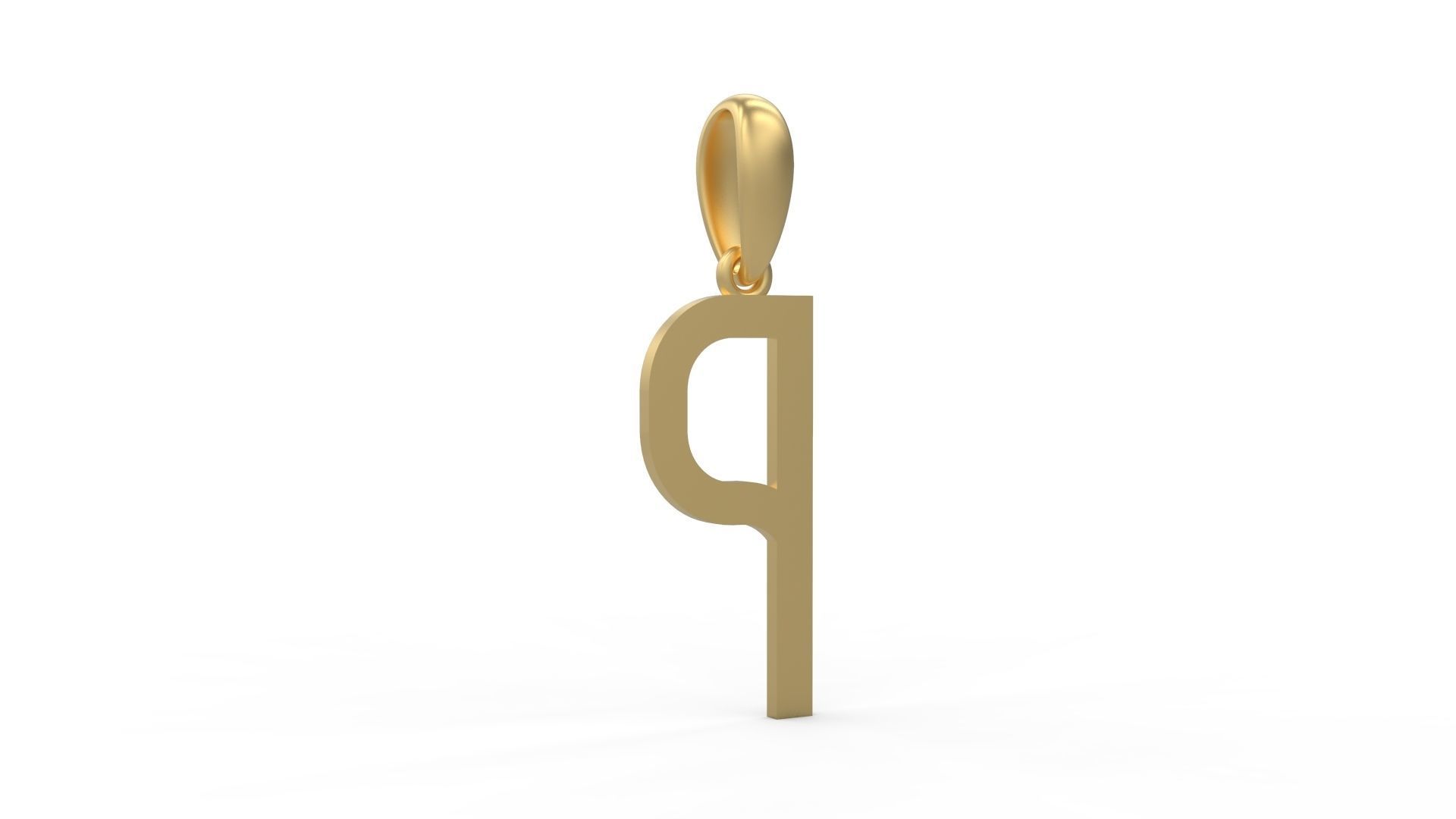 Initial Letters Pendant BOYSAND P 3D print model_3