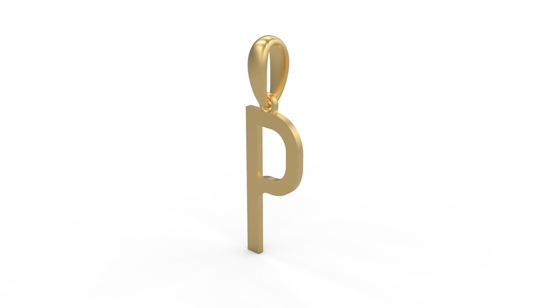 Initial Letters Pendant BOYSAND P 3D print model_1