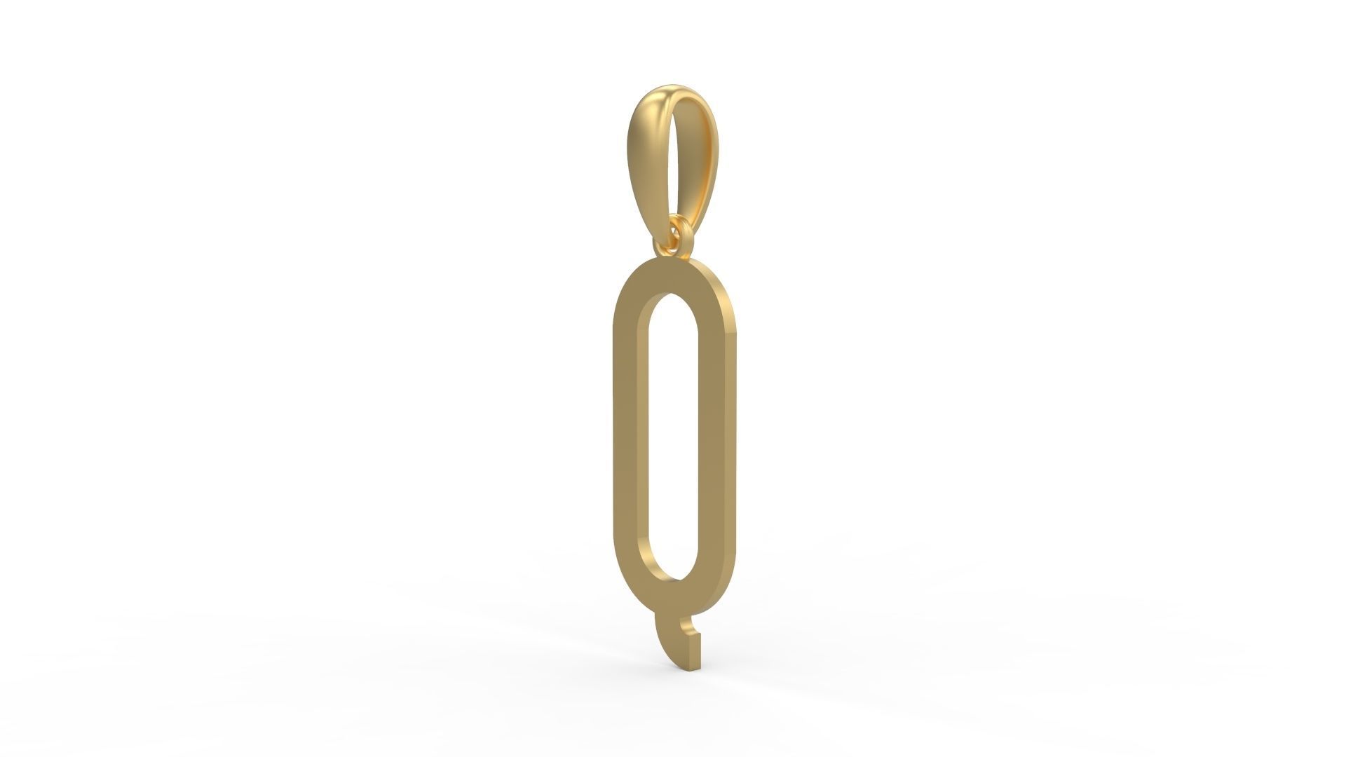 Initial Letters Pendant BOYSAND Q 3D print model_1