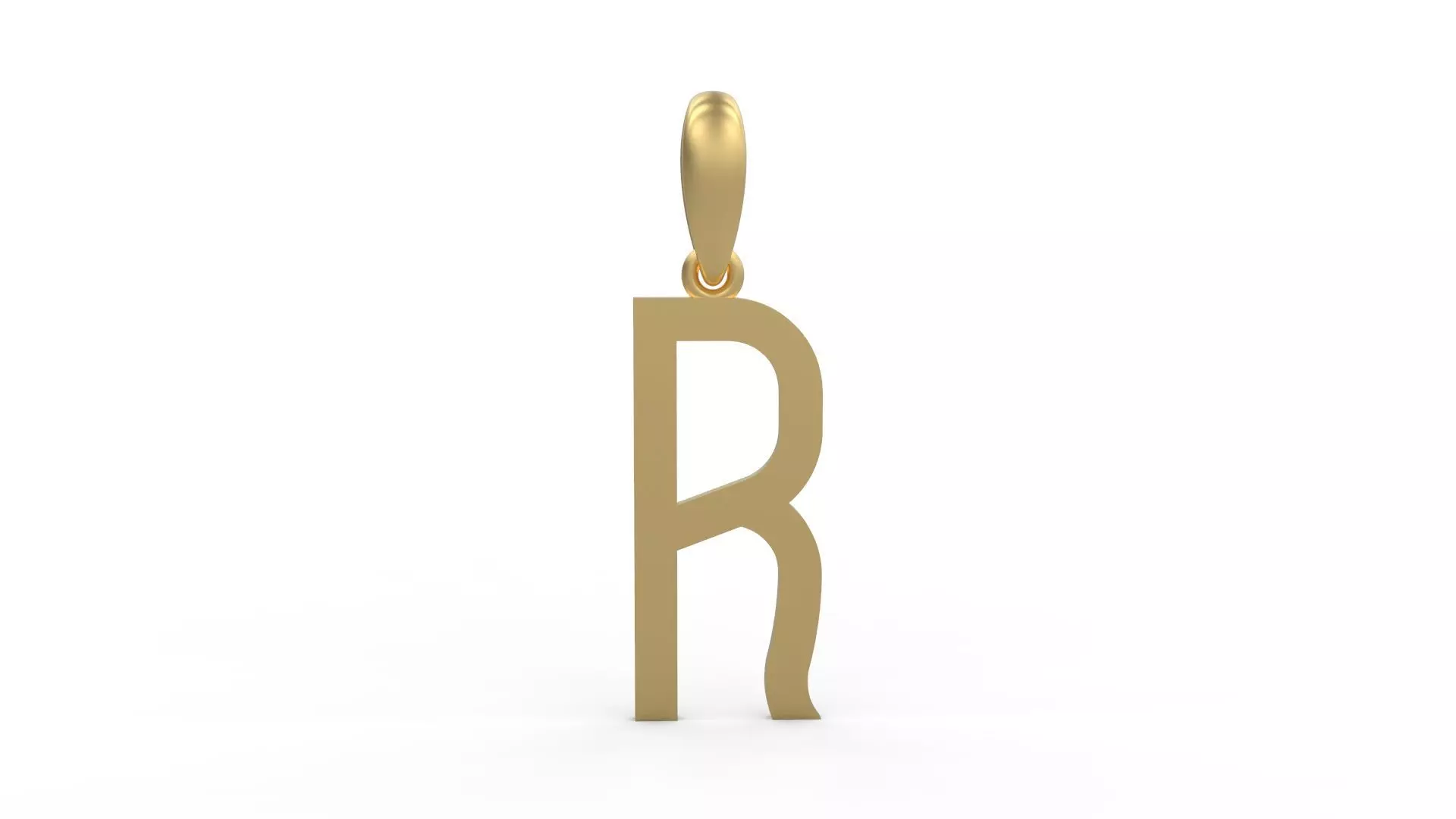 Initial Letters Pendant BOYSAND R 3D print model_0