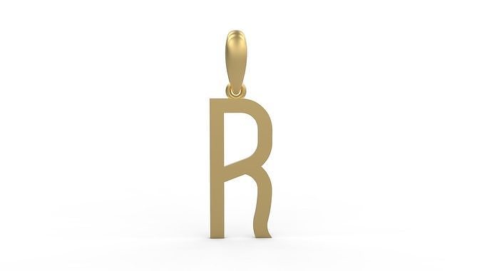 Initial Letters Pendant BOYSAND R 3D print model