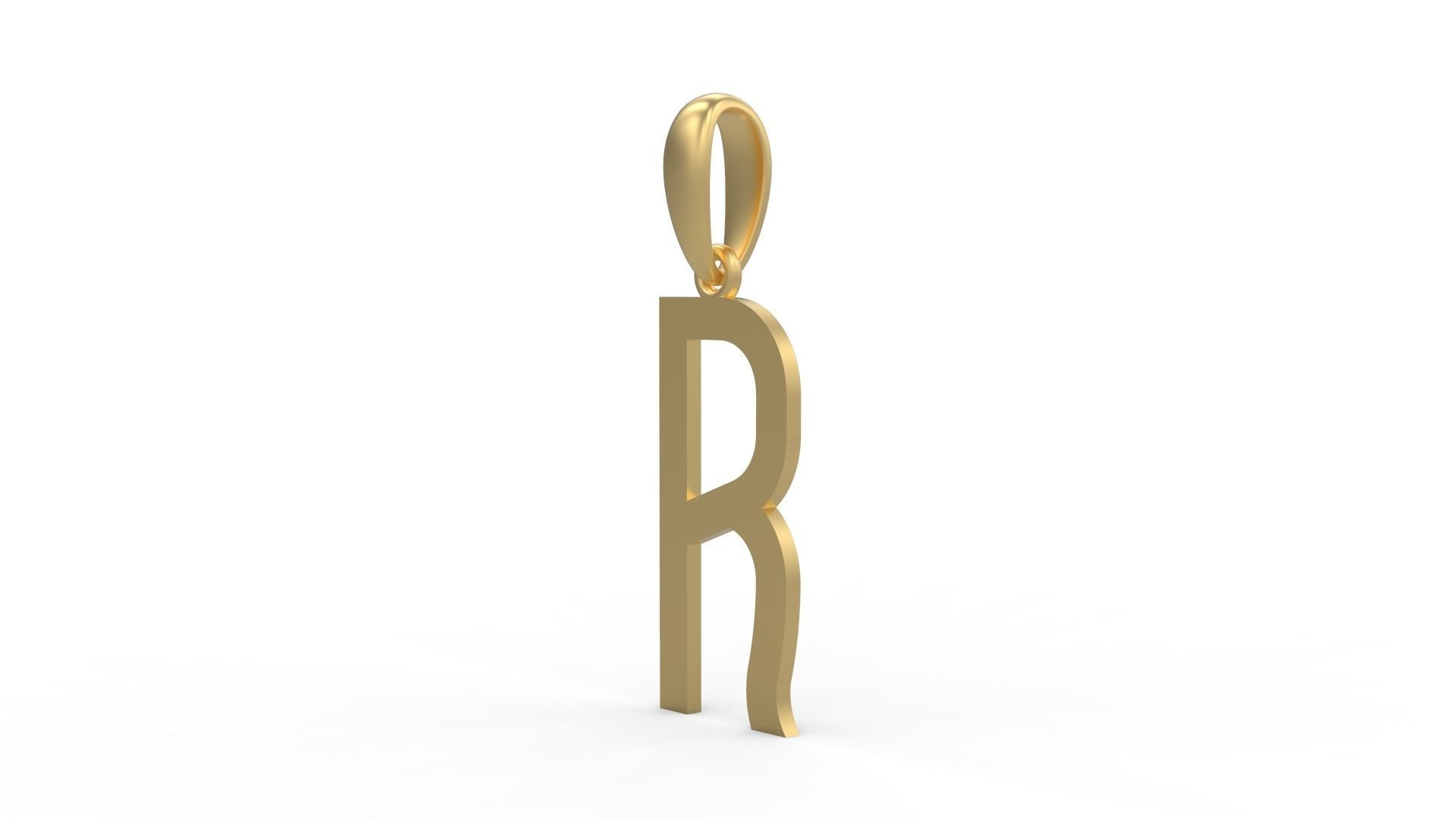 Initial Letters Pendant BOYSAND R 3D print model_1