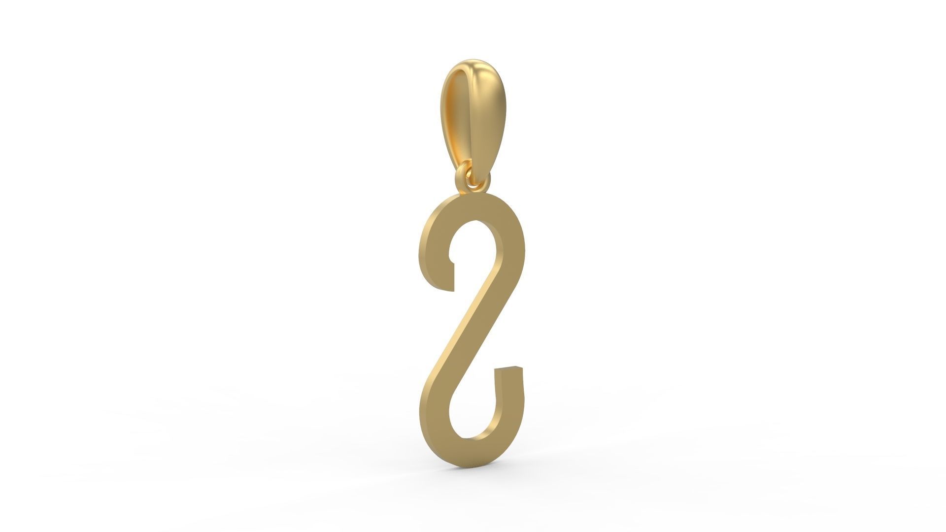 Initial Letters Pendant BOYSAND S 3D print model_3