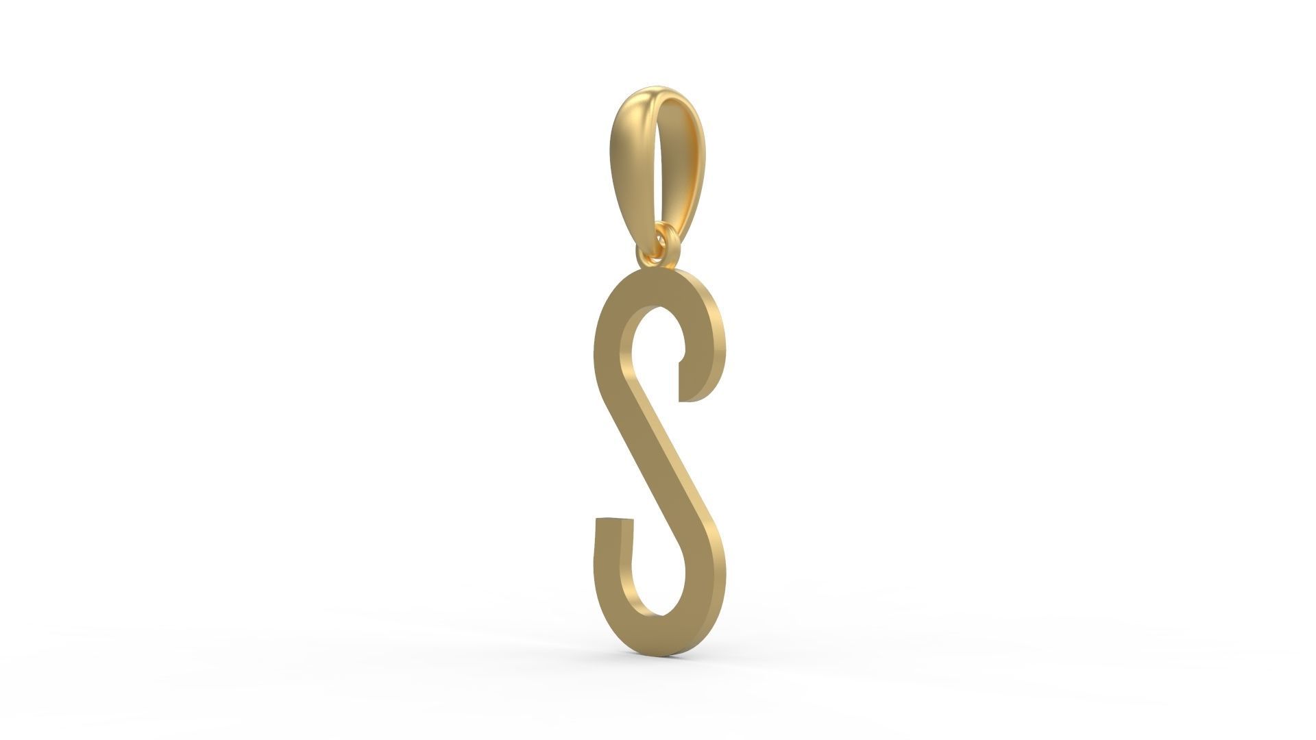 Initial Letters Pendant BOYSAND S 3D print model_1