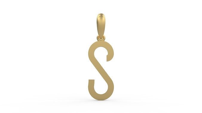 Initial Letters Pendant BOYSAND S 3D print model