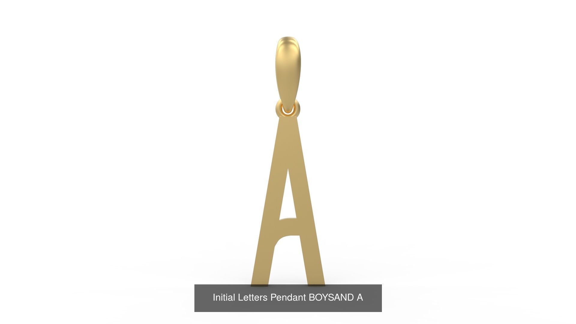 Initial Letters Pendant Alphabets BOYSAND 3D Model Collection_3