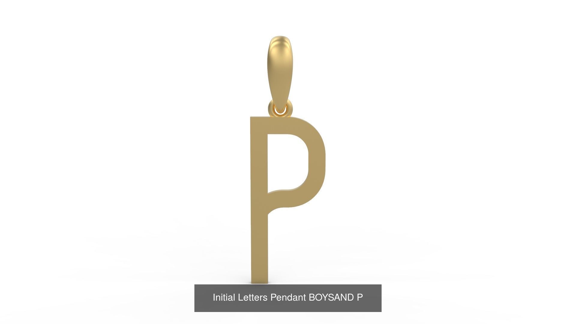 Initial Letters Pendant Alphabets BOYSAND 3D Model Collection_18