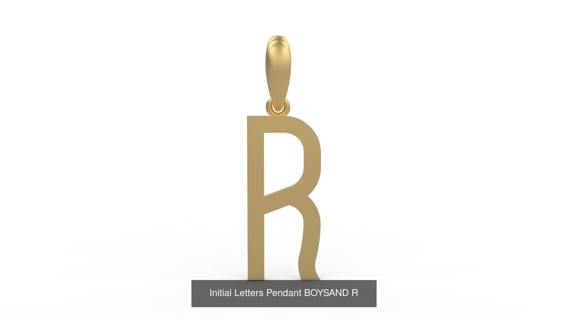 Initial Letters Pendant Alphabets BOYSAND 3D Model Collection_20