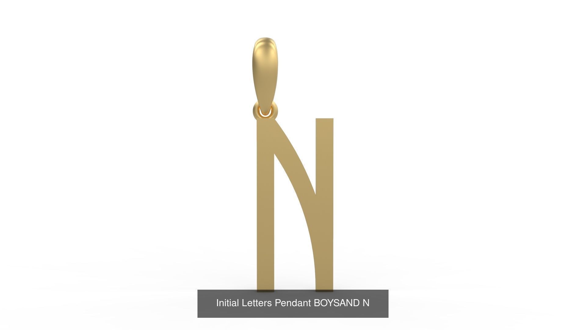 Initial Letters Pendant Alphabets BOYSAND 3D Model Collection_16