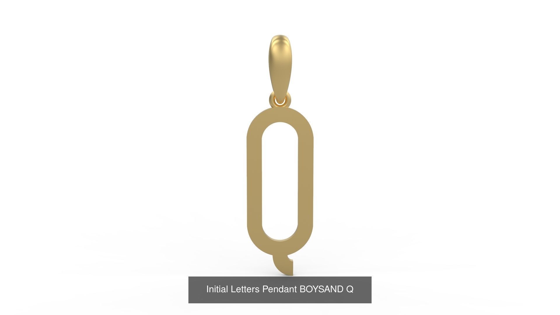 Initial Letters Pendant Alphabets BOYSAND 3D Model Collection_19