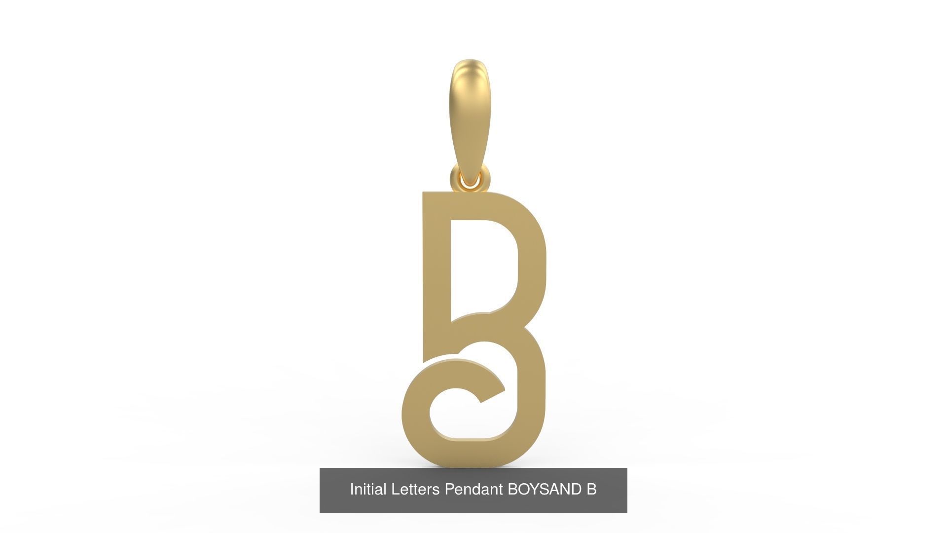 Initial Letters Pendant Alphabets BOYSAND 3D Model Collection_4
