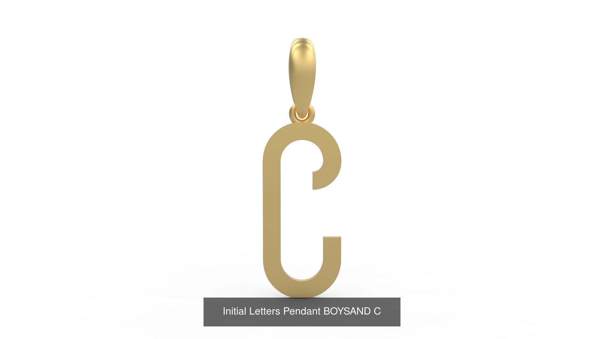 Initial Letters Pendant Alphabets BOYSAND 3D Model Collection_5