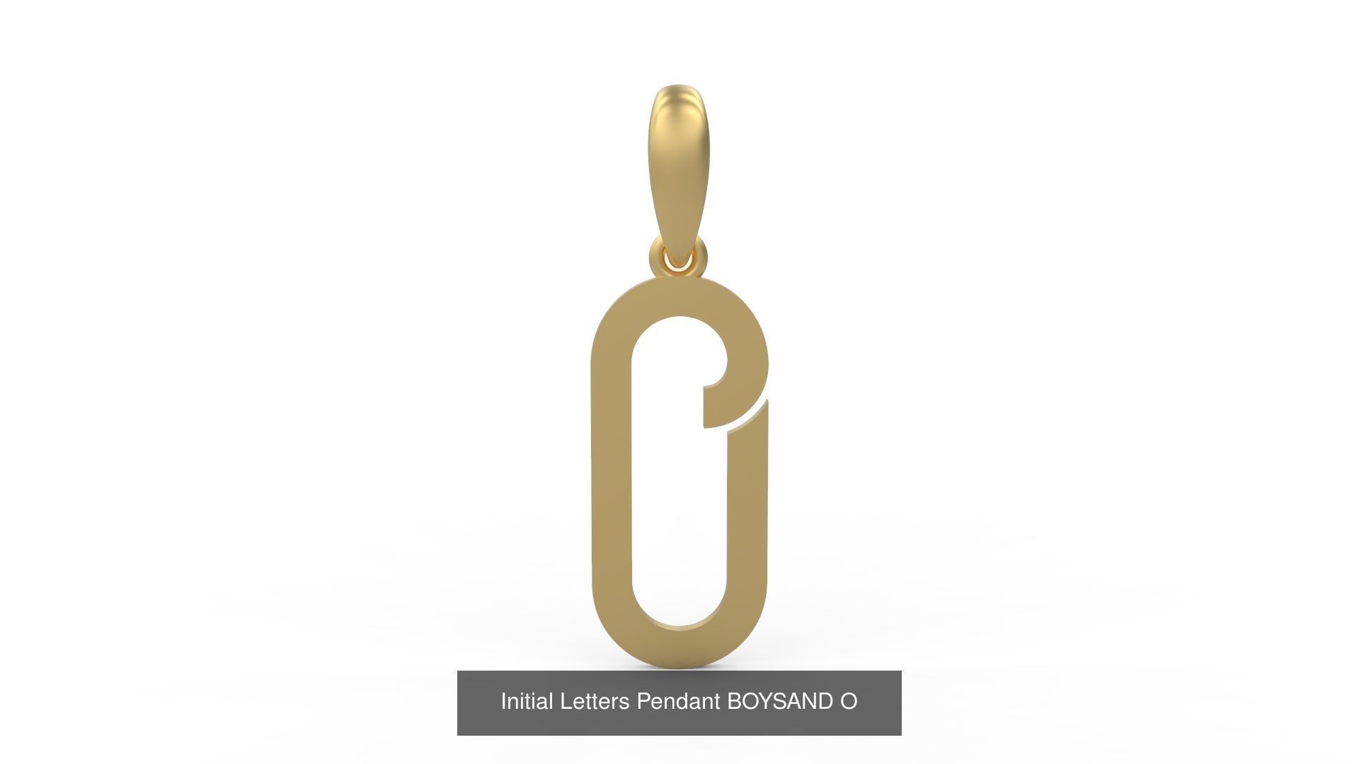 Initial Letters Pendant Alphabets BOYSAND 3D Model Collection_17