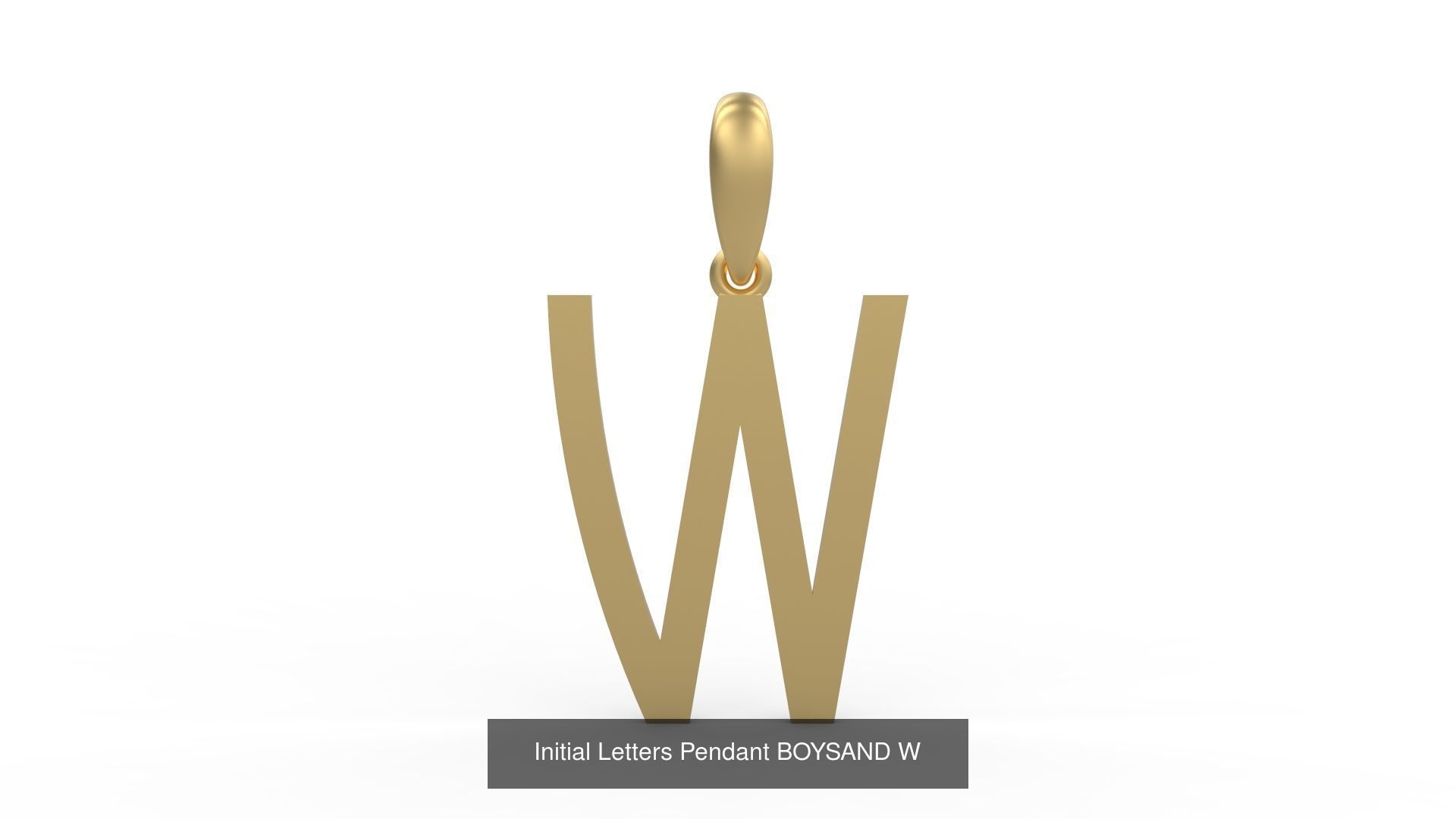 Initial Letters Pendant Alphabets BOYSAND 3D Model Collection_25