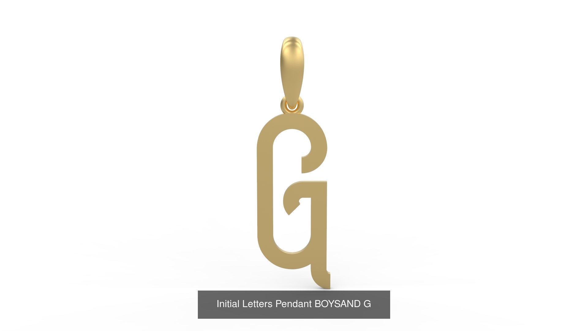 Initial Letters Pendant Alphabets BOYSAND 3D Model Collection_9