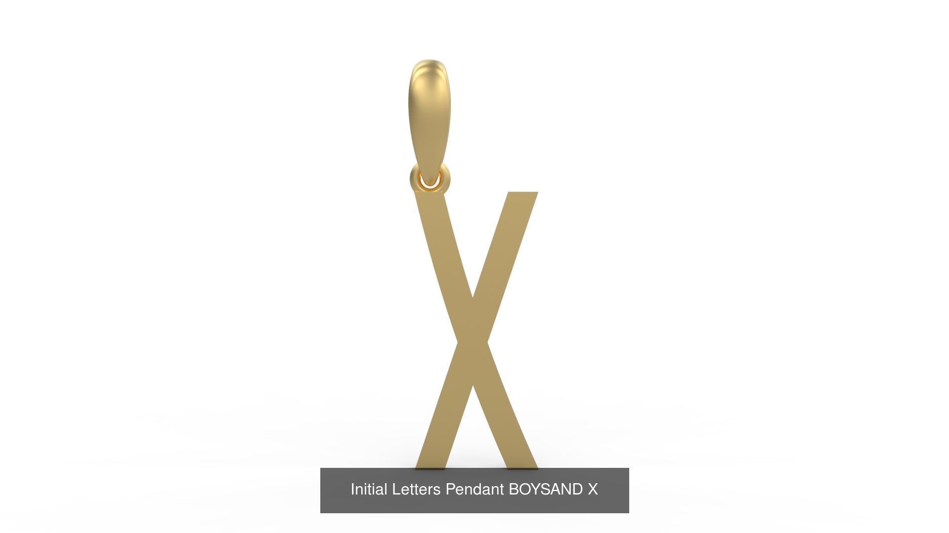 Initial Letters Pendant Alphabets BOYSAND 3D Model Collection_26
