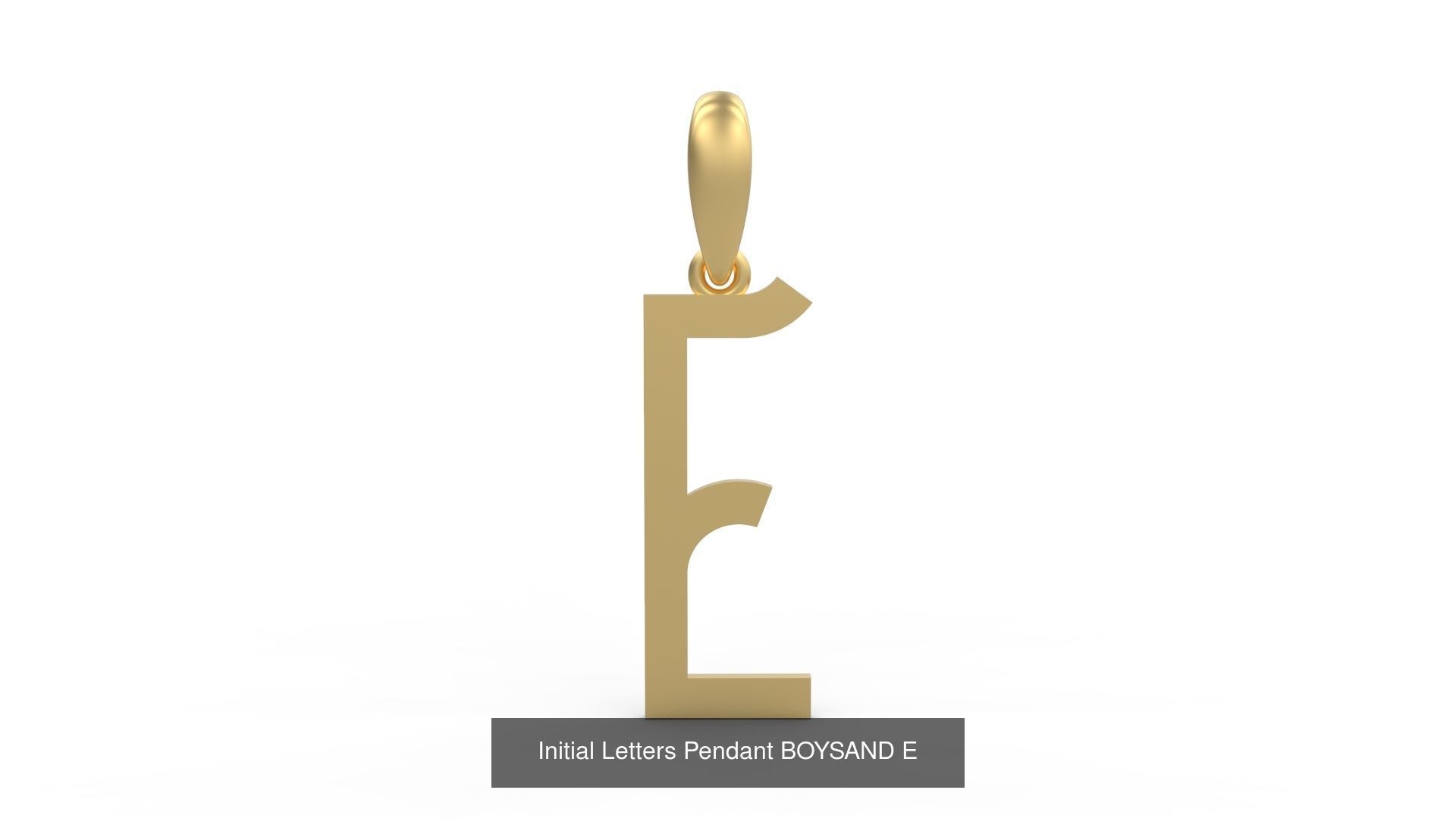 Initial Letters Pendant Alphabets BOYSAND 3D Model Collection_7