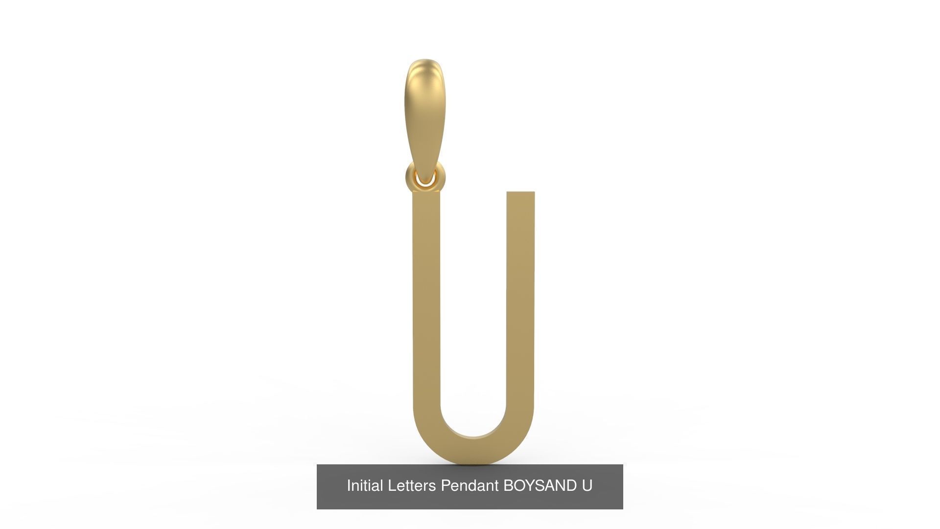 Initial Letters Pendant Alphabets BOYSAND 3D Model Collection_23