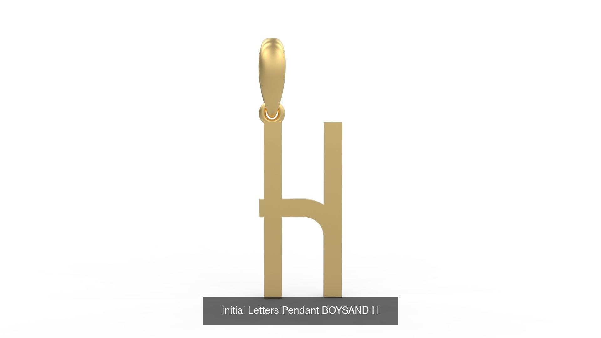 Initial Letters Pendant Alphabets BOYSAND 3D Model Collection_10