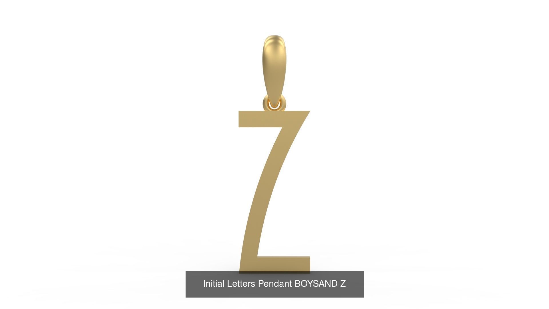Initial Letters Pendant Alphabets BOYSAND 3D Model Collection_28