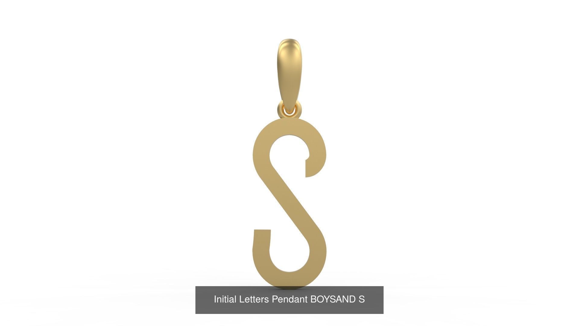 Initial Letters Pendant Alphabets BOYSAND 3D Model Collection_21