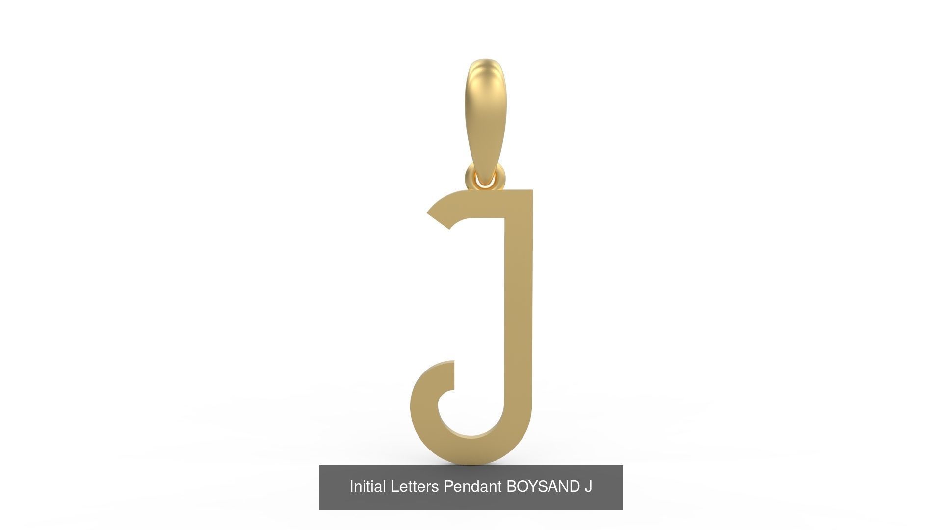 Initial Letters Pendant Alphabets BOYSAND 3D Model Collection_12
