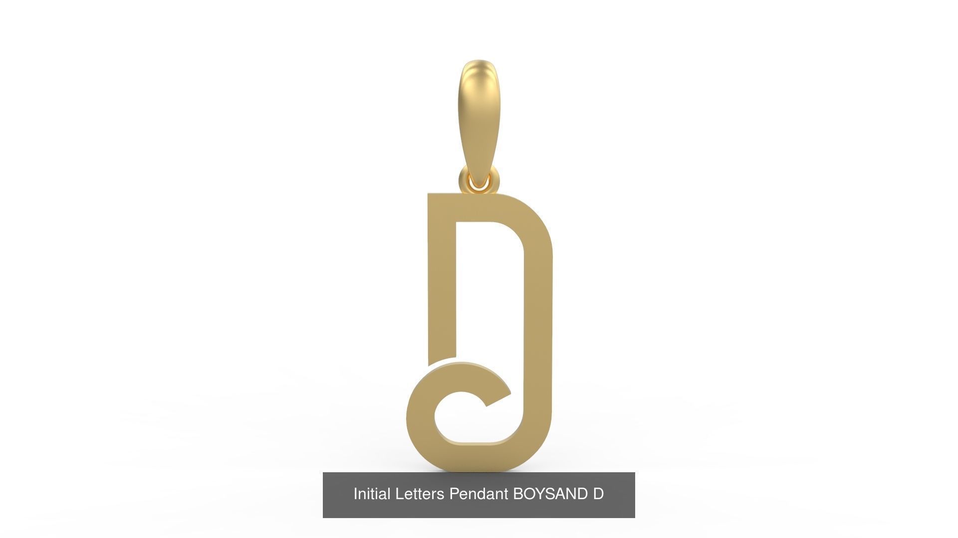 Initial Letters Pendant Alphabets BOYSAND 3D Model Collection_6