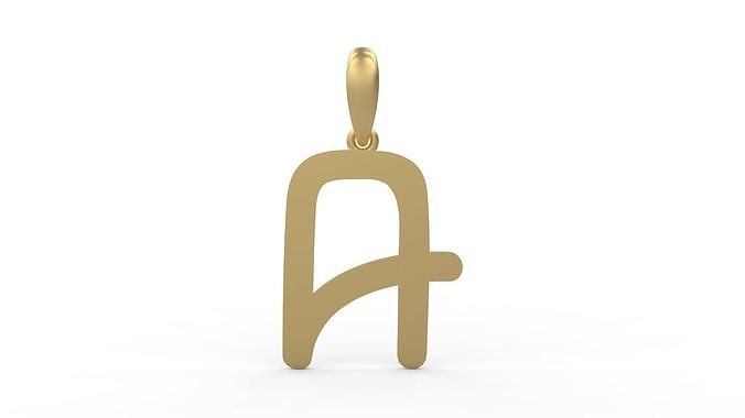 Initial Letters Pendant CALDERDALE A 3D print model