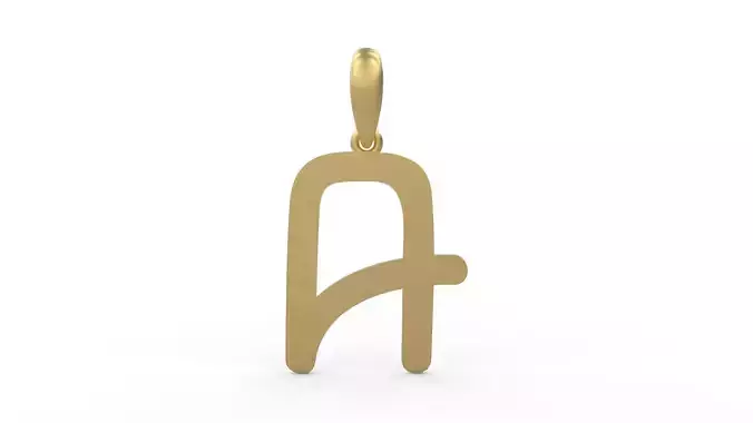 Initial Letters Pendant CALDERDALE A 3D print model