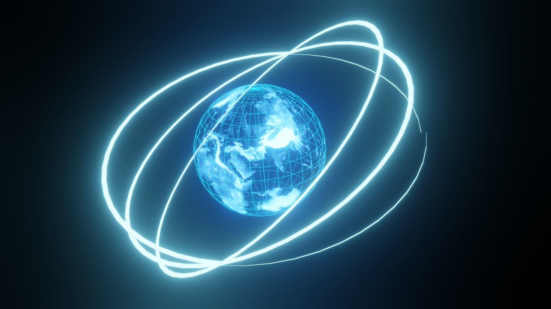 Holographic Earth  Free 3D model_6