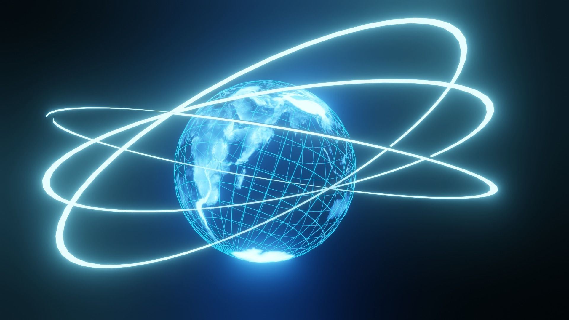 Holographic Earth  Free 3D model_4